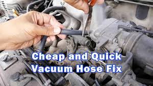 quick diy engine vacuum hose repair