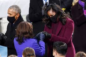 President joe biden's inauguration ceremony has triggered countless comparisons to 'the hunger games biden's inauguration draws dystopian fiction comparisons as new president calls for 'unity'. See Michelle Obama Fist Bump Kamala Harris At Inauguration
