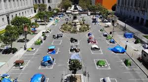 Homeless tent camps finally allowed on the streets of San Francisco due to  the coronavirus pandemic - YouTube