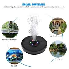 Floating Solar Water Fountain Pump Led