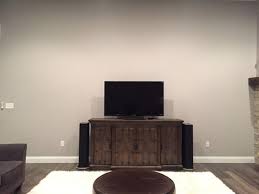 blank wall behind television