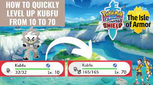 4 Ways to QUICKLY Level up KUBFU - Pokemon Sword and Shield: The Isle of  Armor DLC - Tips & Tricks - YouTube