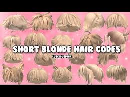 blonde boy hair codes for roblox
