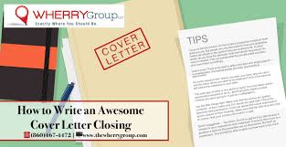 cover letter closing