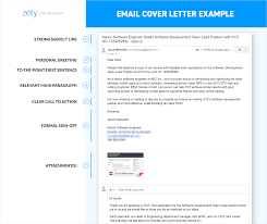 Email Cover Letter Sample Format From Subject Line To