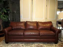 ethan allen leather sofa at the missing