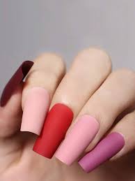 almond fake nails full cover nail tips