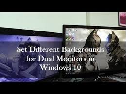 windows 10 dual monitor setup