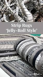 strip rugs jelly roll style made by
