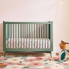 Mid Century Convertible Baby Crib