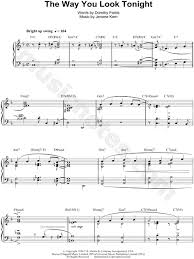 Once you download your personalized sheet music, you can view and print it at home, school, or anywhere you want to make music, and you don't have to be connected to the internet. George Metaxa The Way You Look Tonight Sheet Music Piano Solo In F Major Download Print Sheet Music Piano Music Piano Sheet Music