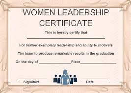 Leadership Certificate Template 25 Templates To Appreciate