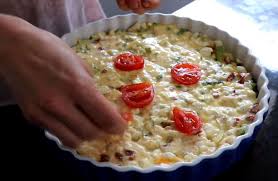 crustless quiche with cote cheese