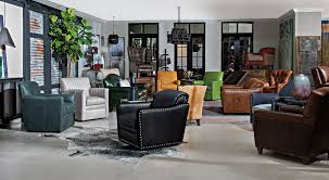 Living Room With Leather Furniture