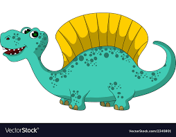 funny dinosaur cartoon royalty free