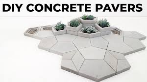 how to make concrete pavers diy