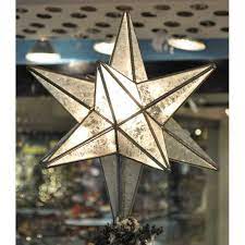 lighted tree topper glass starry treasures
