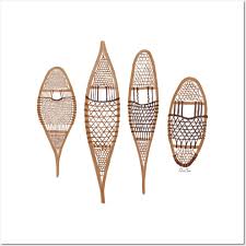 Wooden Snowshoes Traditional