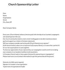 a sponsorship letter sles letters