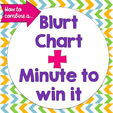 Blurt Chart Minute To Win It Fridays Teaching And Tapas