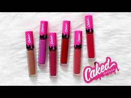 review swatches caked lip fondant