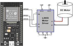 Dc Motor Interfacing With Esp32 gambar png