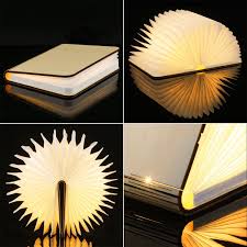 Foldable Wooden Led Book Light Bg S Cool Nerd