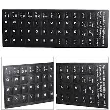 Buy Keyboard Sticker Spanish Waterproof Black Background for 10in to 17in  Laptop Notebook Desktop Computer at affordable prices — free shipping, real  reviews with photos — Joom