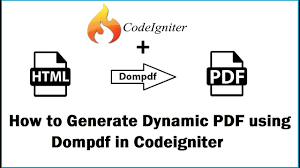 codeigniter pdf generation using dompdf