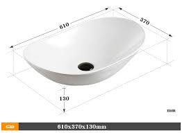 Ingot Shaped Ceramic Wash Basin Simple