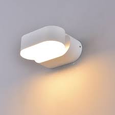 Led Wall Lamp Adjustable Color White 6 Watt 3000k Warm White Ip65 Waterproof