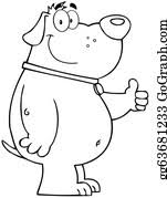 Download fat dog stock vectors. Fat Dog Clip Art Royalty Free Gograph