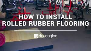 how to install rolled rubber flooring