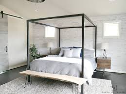modern white brick wall bedroom ideas