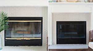 use fireplace paint to update old