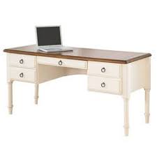 This once boring broyhill hutch desk has now been refreshed with paint & removable wallpaper. Broyhill Chestnut And Whitewash Writing Desk Overstock 6172255