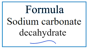 sodium carbonate decahydrate