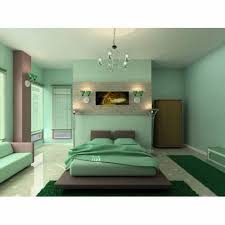 green painted bedroom design service at