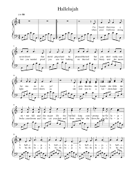 Leonard cohen hallelujah sheet music arranged for easy piano and includes 3 page(s). Hallelujah Sheet Music For Piano Solo Musescore Com