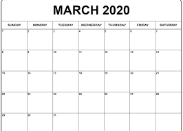 For best results, save the image to your computer before printing. March 2020 Calendar Printable Calendar Printables March Calendar Printable Free Printable Calendar Templates