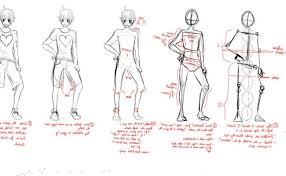 Anime / manga male body drawings tutorials drawing how to draw step by tutorial animeoutline a body: How To Draw Anime Body Male Cute766