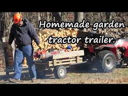 homemade garden tractor trailer you