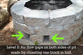 I wanted a stone wall and i found rumblestone outdoor. Easy Diy Inexpensive Firepit For Backyard Fun Thrifty Little Mom