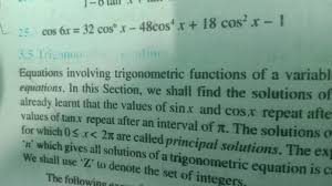 Equations Involving Trigonometric