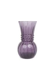 Vintage Amethyst Glass Vase Purple