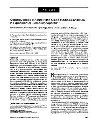Carlo ferrario is on facebook. Pdf Consequences Of Acute Nitric Oxide Synthesis Inhibition In Experimental Glomerulonephritis
