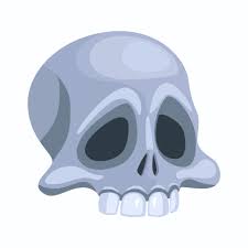 human skull head of skeleton symbol