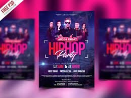 Hiphop Party Invitation Flyer Psd Template Psdfreebies Com