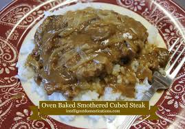 Oven Baked Smothered Cube Steak
