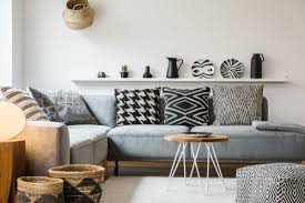 best cushion color to match grey sofa